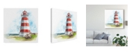 Trademark Global Naomi Mccavitt Watercolor Lighthouse I Canvas Art - 15" x 20"